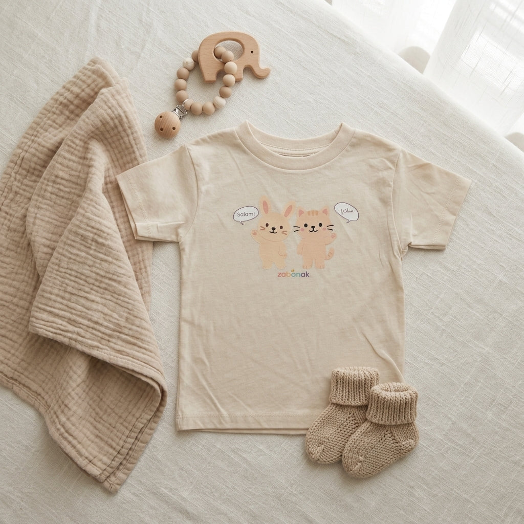 zaka + bana salam toddler tee