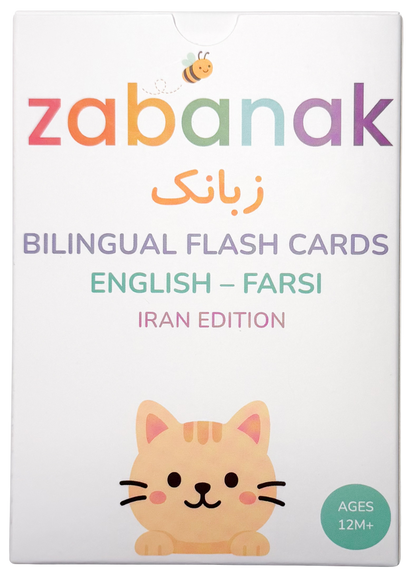first words flashcards: english-farsi (iran)