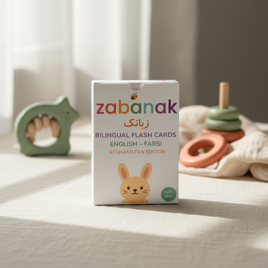 first words flashcards: english-farsi (afghanistan)