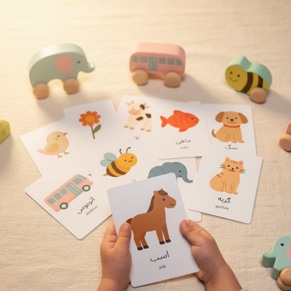 first words flashcards: english-farsi (iran)